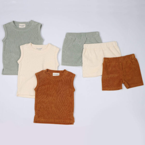 Sleeveless Tank Tops Clothing Set
