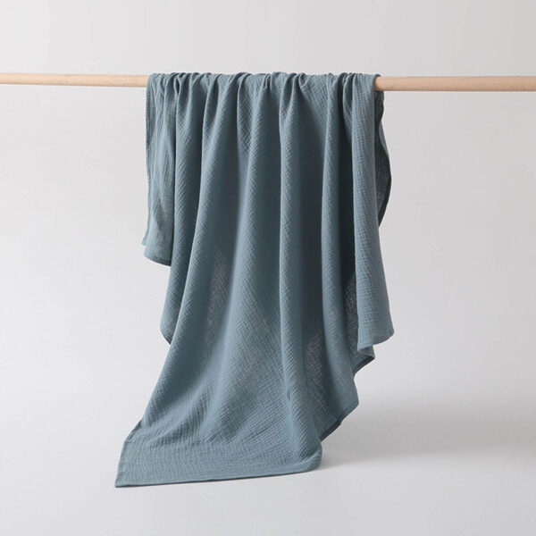 Organic Cotton Ruffle Muslin Blanket