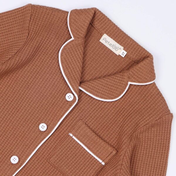 Waffle Knitted Pajama Set
