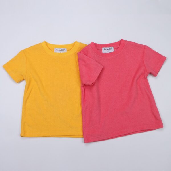 Crewneck Solid Shorts Sleeve Cotton Baby T-shirt