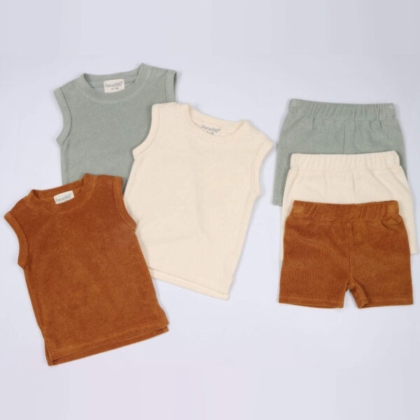 Sleeveless Tank Tops Clothing Set