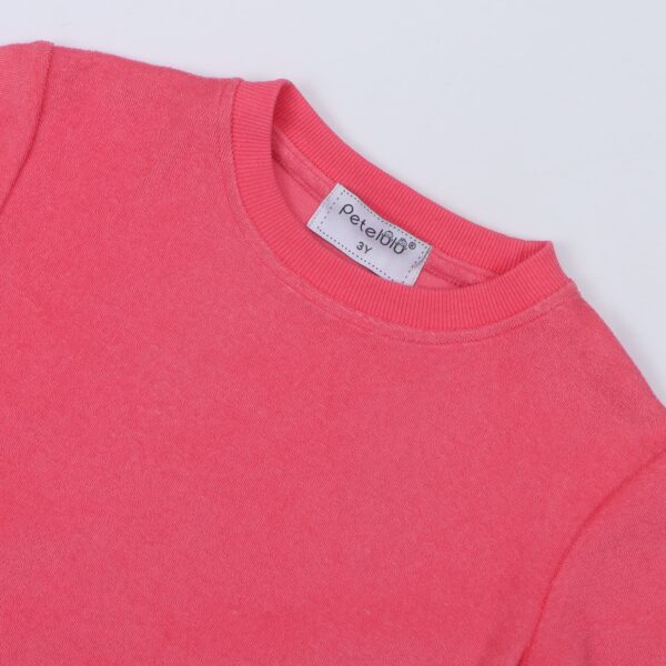 Crewneck Solid Shorts Sleeve Cotton Baby T-shirt