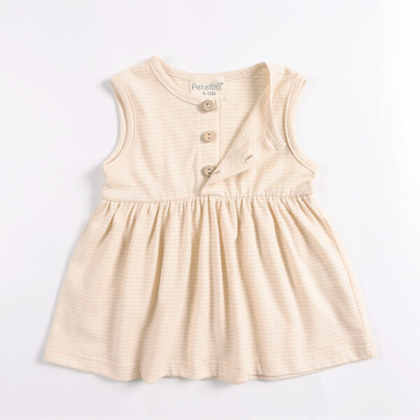 Organic Cotton Baby Solid Worsted Vest Skirt