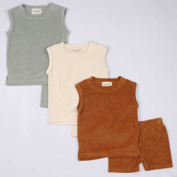 Sleeveless Tank Tops Clothing Set