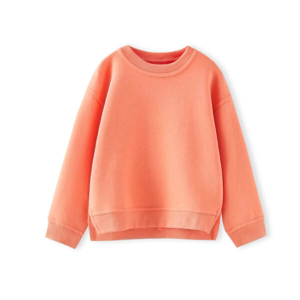 Kids Oversized Solid Knitted Sweatshirt